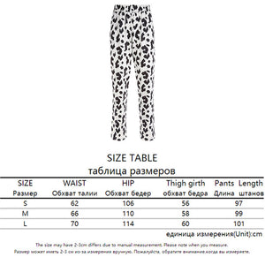 Rapwriter Casual Elastic High Waist Milk Cow Print Pants Women Summer Straight Loose Fashion Trousers Heat Pantalon Femme Pants